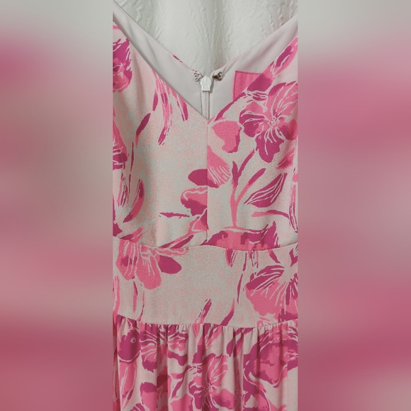 EUC Lilly Pulitzer Melody Maxi Dress  PINK Size 4 - Picture 7 of 15